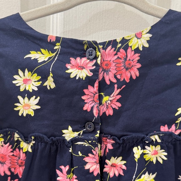 GAP Kids Floral Dress in Navy and Pink - Picture 5 of 7